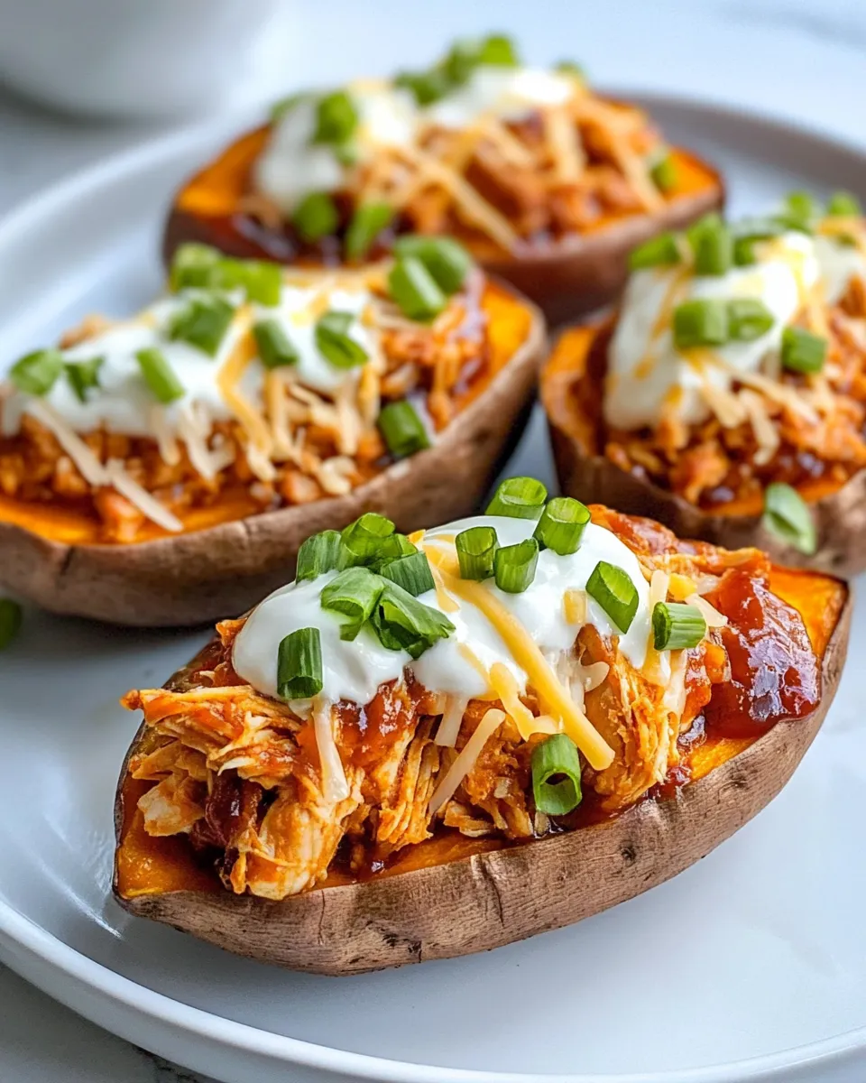 Delicious BBQ Chicken Stuffed Sweet Potatoes (Easy) picture