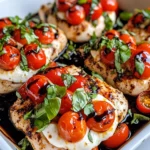 Homemade Baked Caprese Chicken with Balsamic Drizzle recipe photo