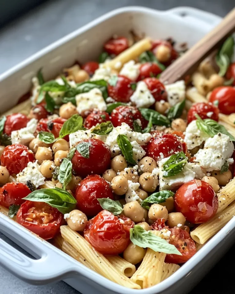 Homemade Baked Feta Tomato Chickpea Pasta photo