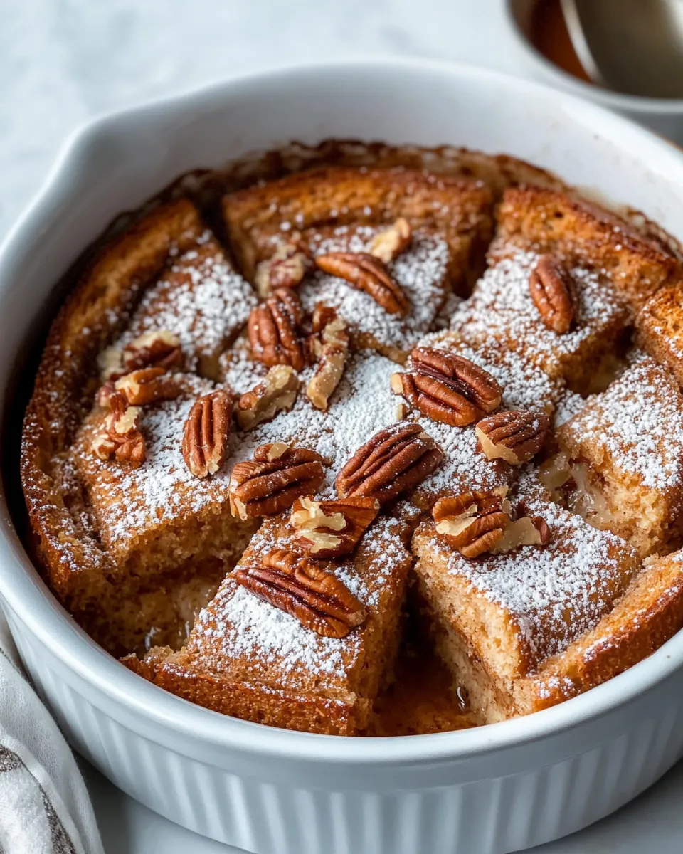 Homemade Baked Gingerbread French Toast Casserole recipe photo