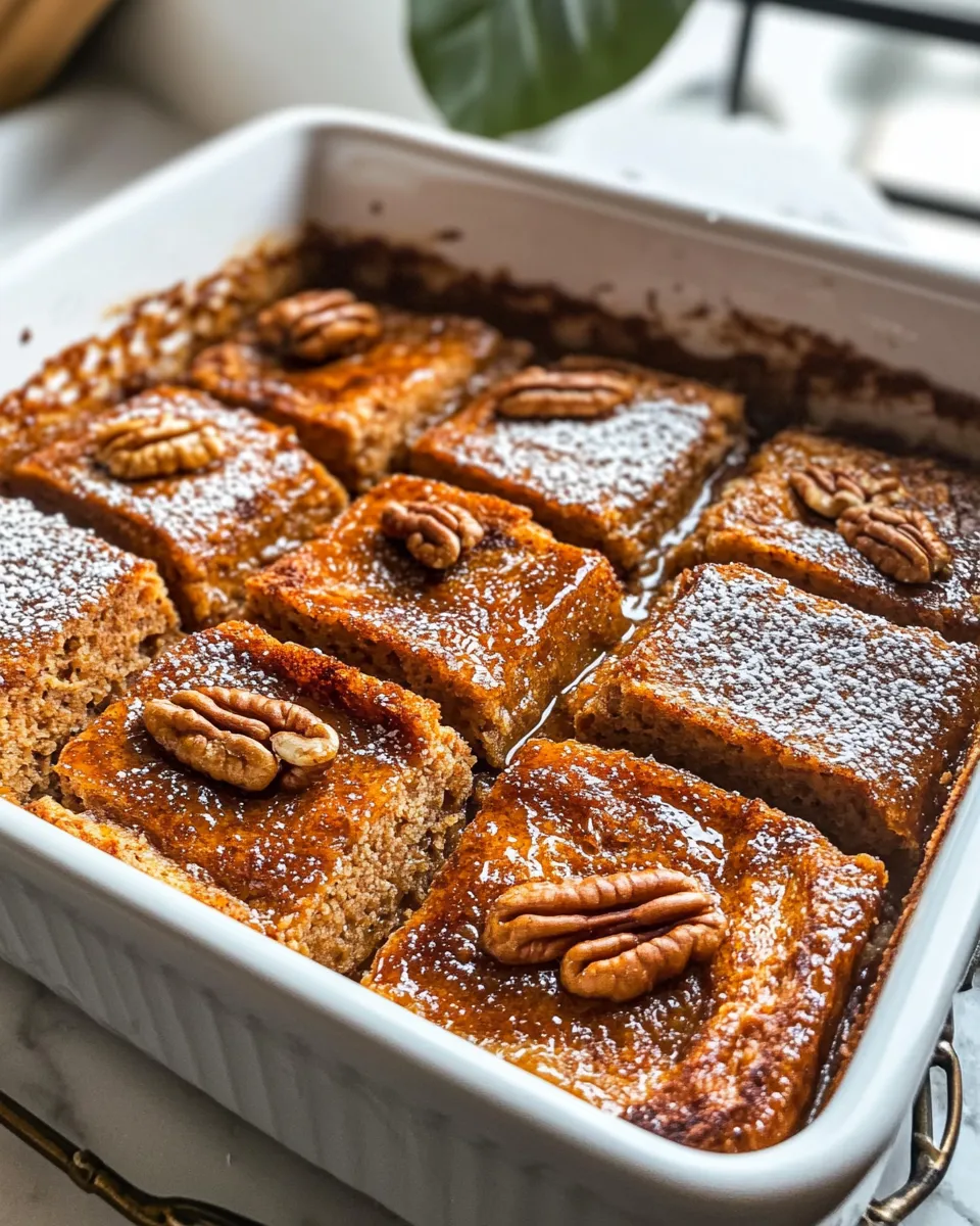 Classic Baked Gingerbread French Toast Casserole dish photo