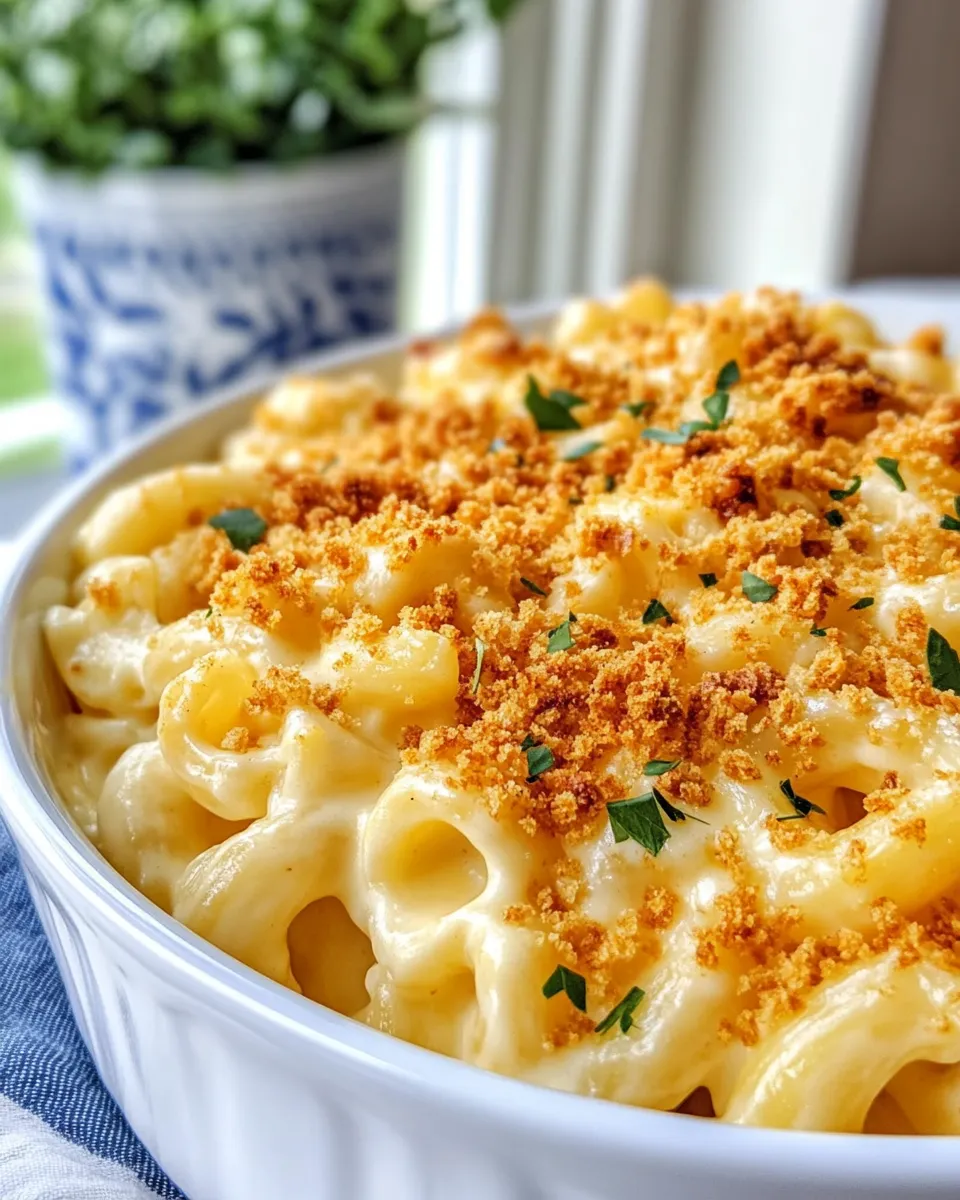 Homemade Baked Mac & Cheese with Crispy Ritz Topping photo