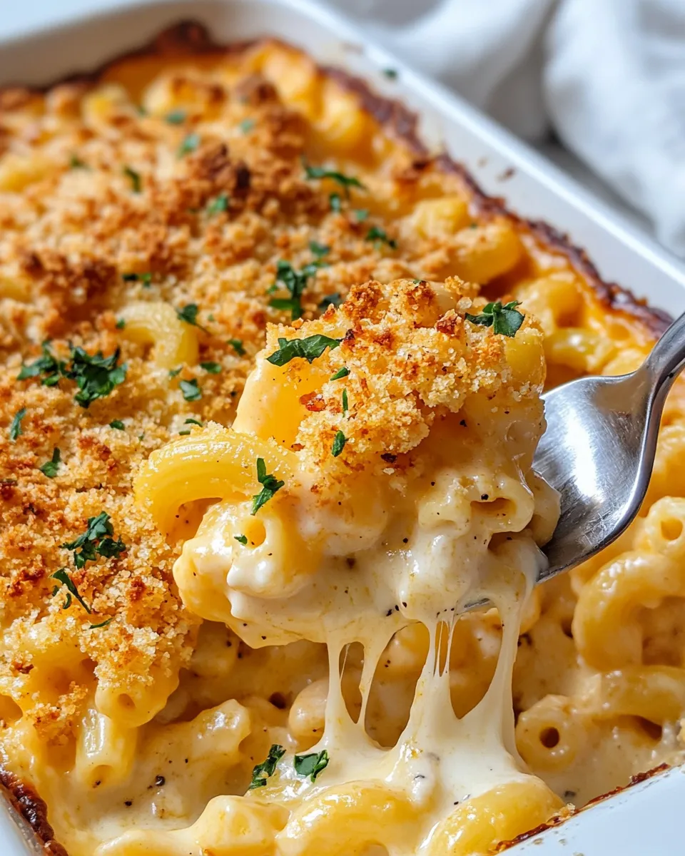 Easy Baked Mac & Cheese with Crispy Ritz Topping recipe photo