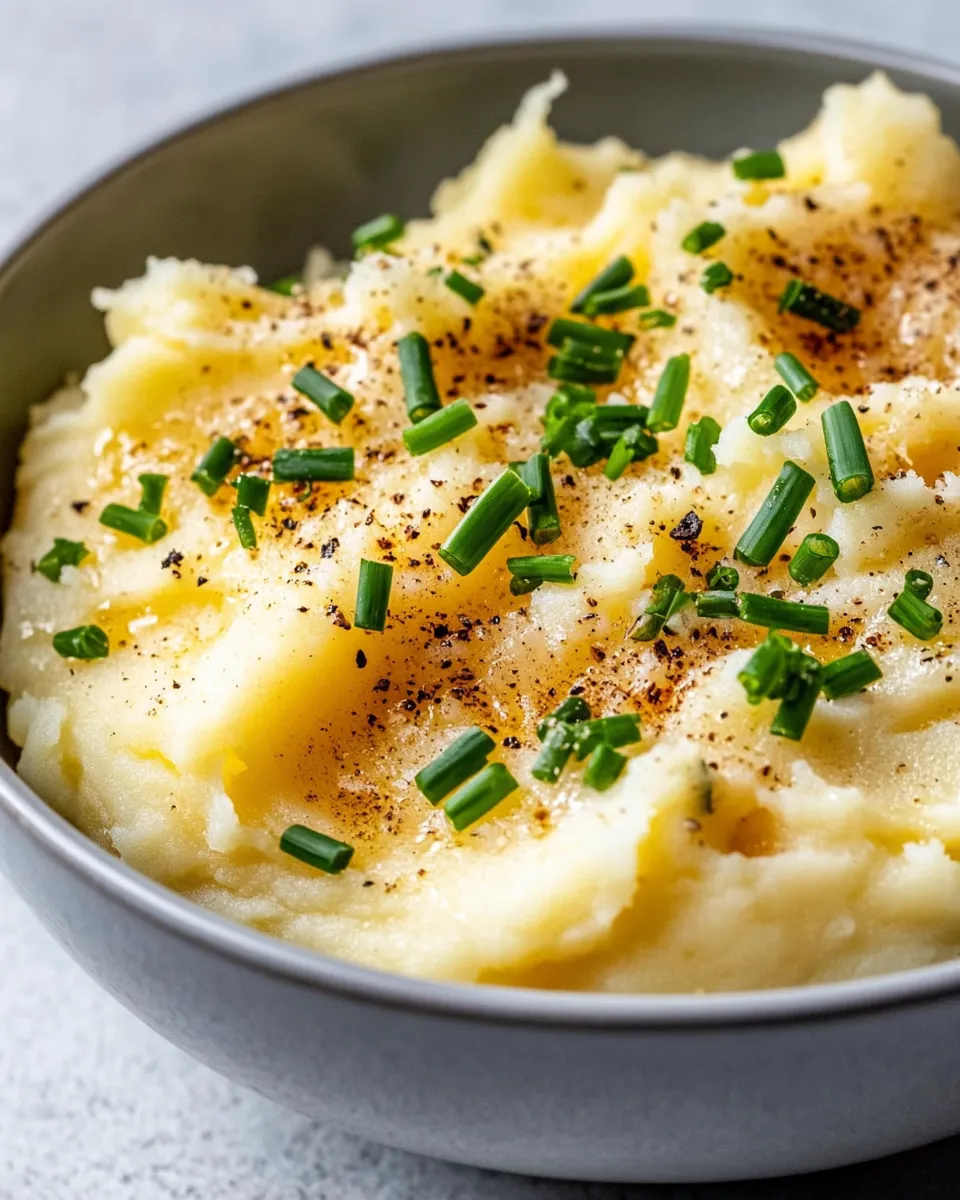 Classic Brown Butter Garlic Mashed Potatoes (No Lumps) image