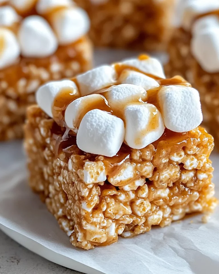 Homemade Brown Butter Pumpkin Rice Krispie Treats photo