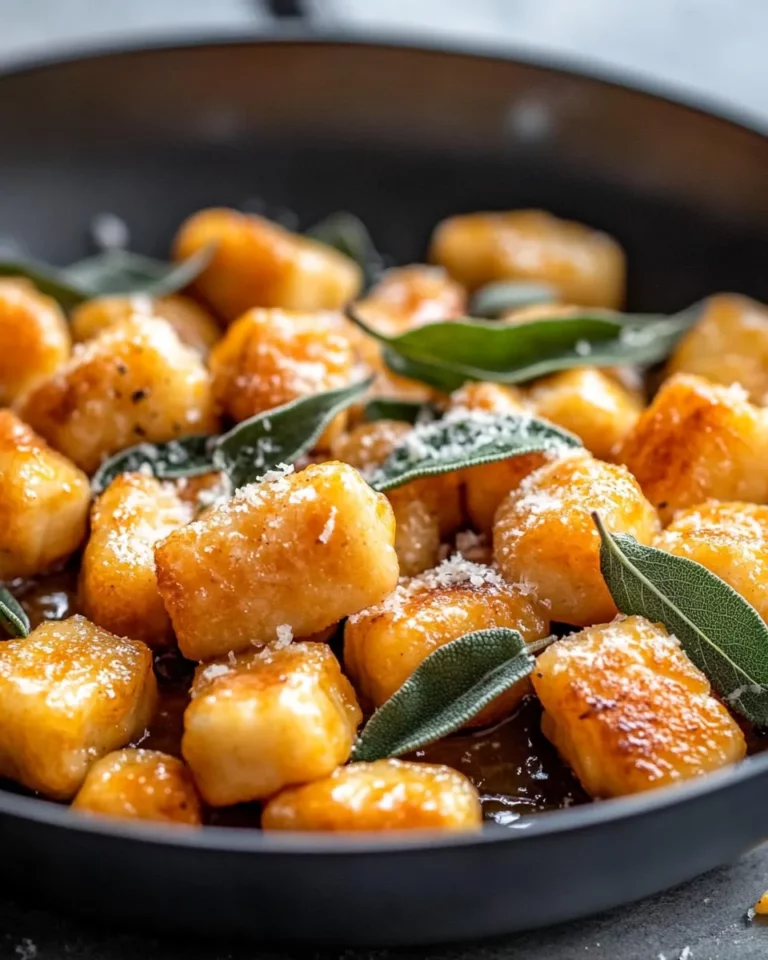 Homemade Brown Butter Sage Pumpkin Gnocchi recipe photo