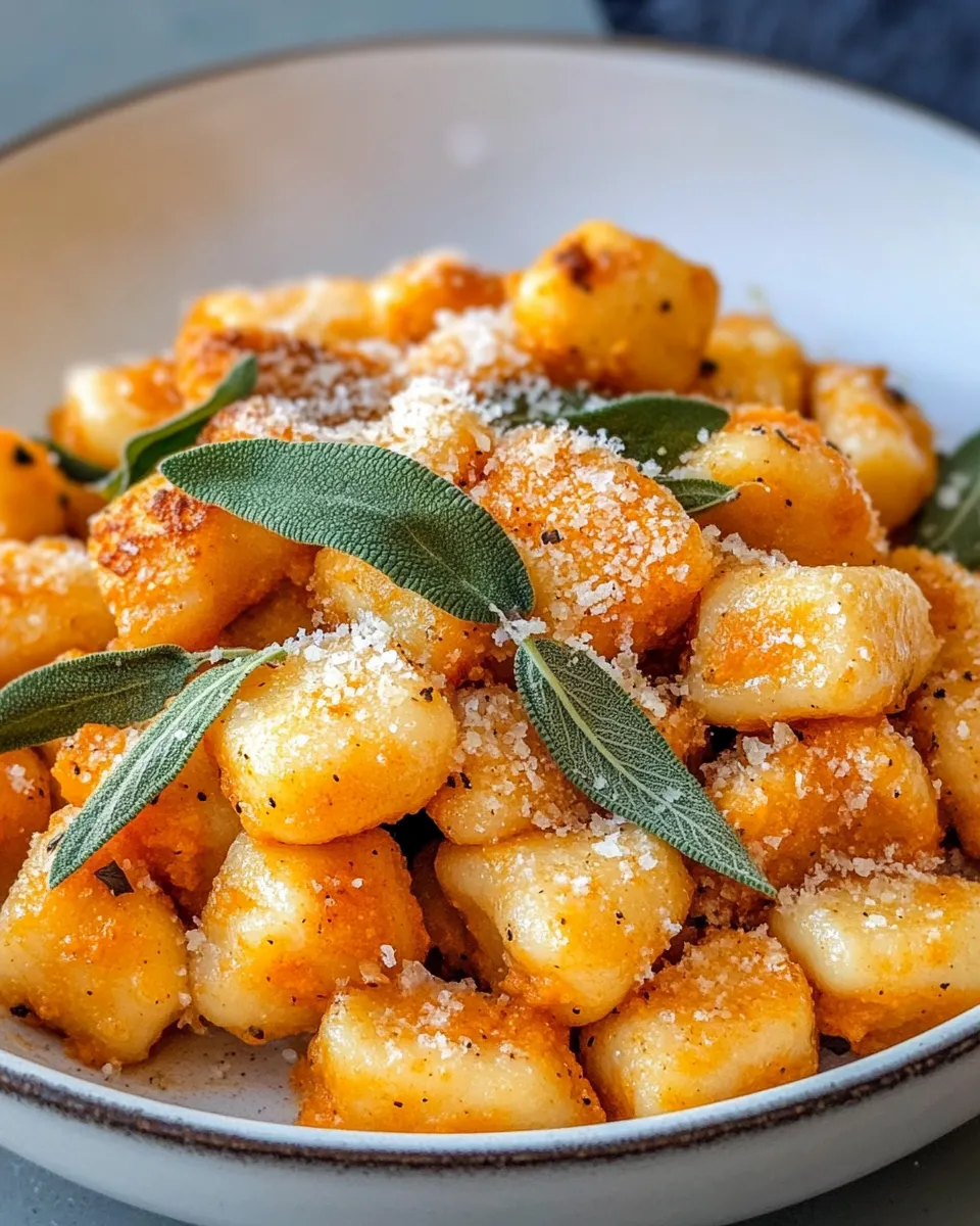 Classic Brown Butter Sage Pumpkin Gnocchi dish photo