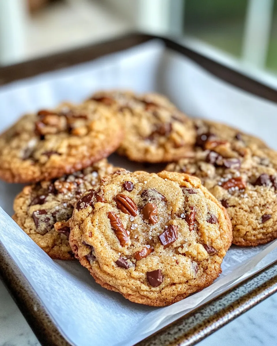 Classic Butter Pecan Toffee Chip Cookies recipe image