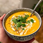 Homemade Butternut Curry Coconut Soup recipe photo