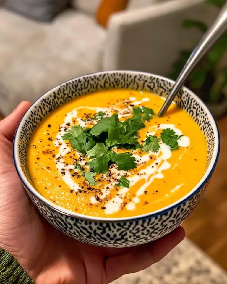 Homemade Butternut Curry Coconut Soup recipe photo