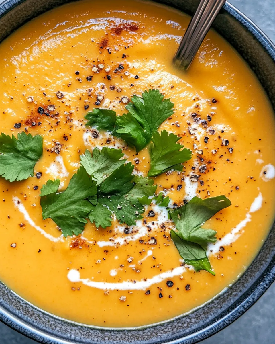 Classic Butternut Curry Coconut Soup dish photo