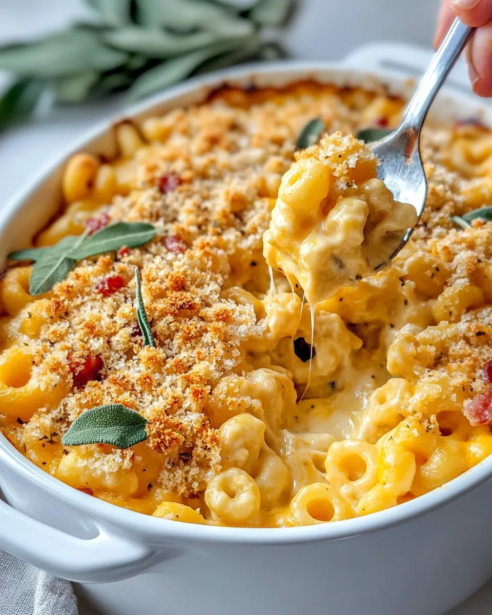 Classic Butternut Squash Mac and Cheese with Sage Crumbs dish photo