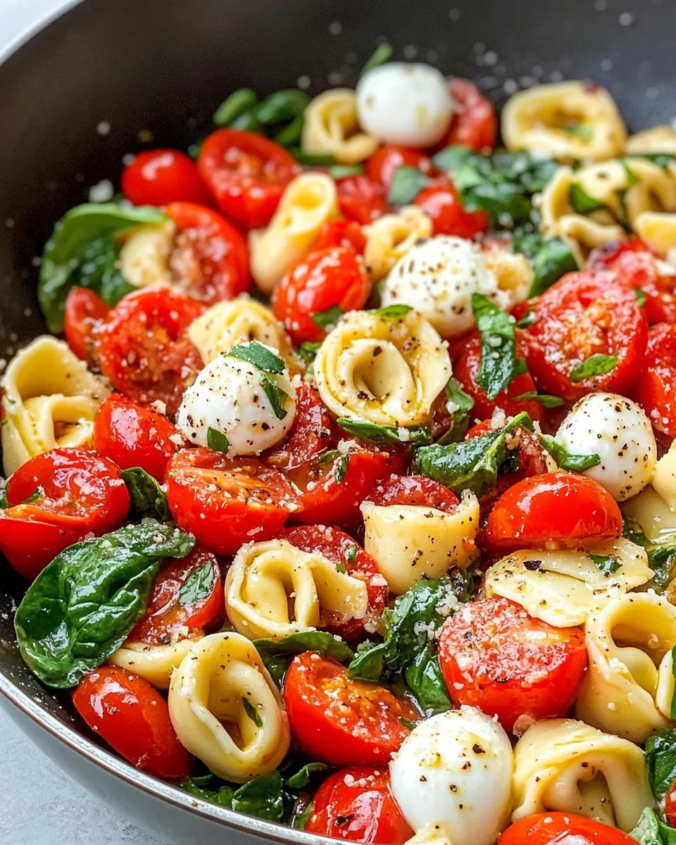 Homemade Caprese Tortellini Skillet recipe photo