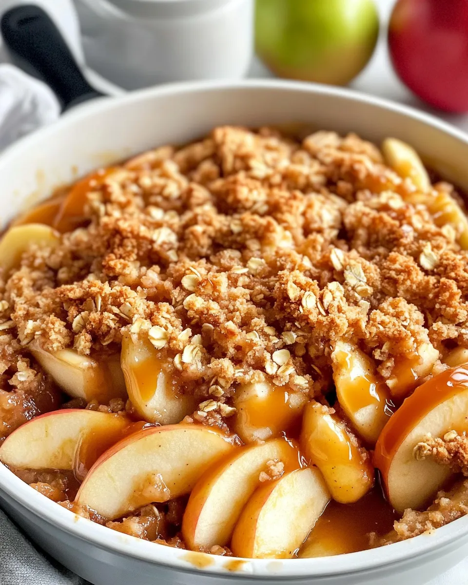 Classic Caramel Apple Crumble Skillet image