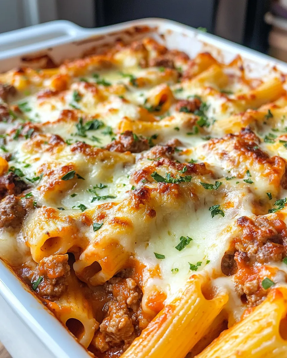 Easy Cheesy Baked Ziti with Hidden Veggies recipe photo