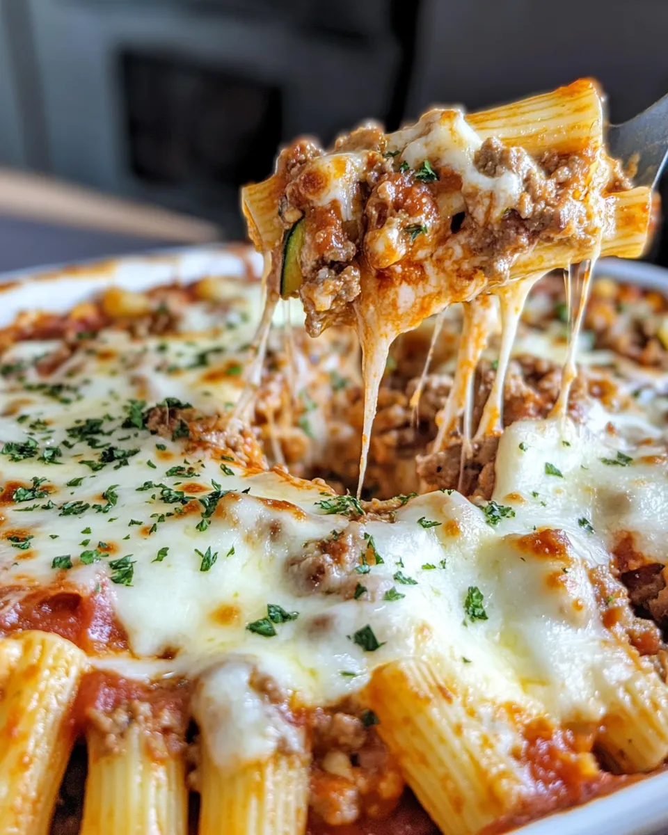 Delicious Cheesy Baked Ziti with Hidden Veggies dish photo