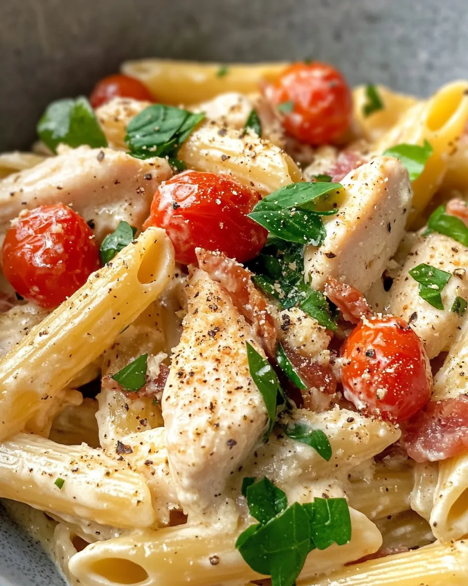 Homemade Chicken Bacon Ranch Pasta (No Bacon Option) recipe photo