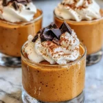 Homemade Chocolate Pumpkin Mousse Cups photo