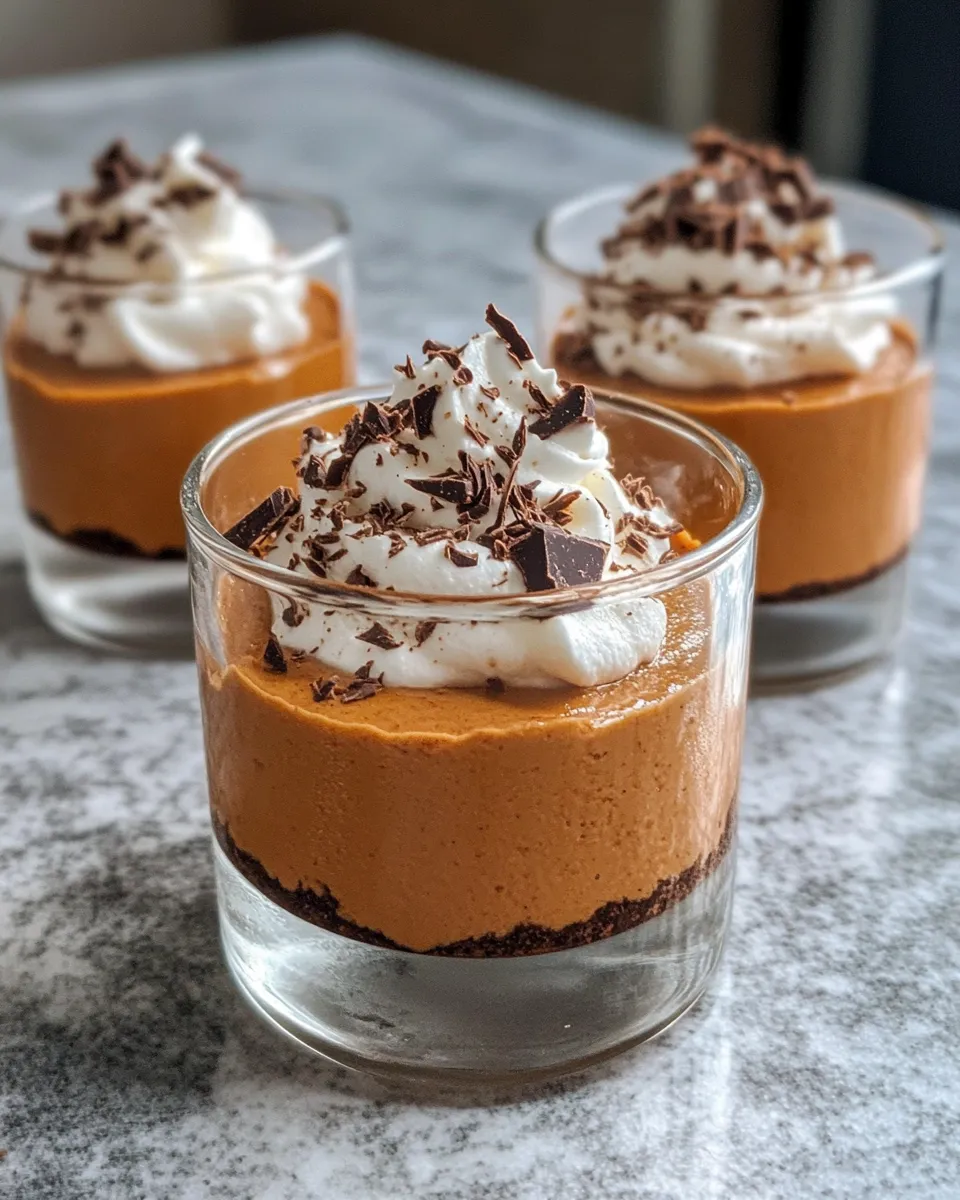 Classic Chocolate Pumpkin Mousse Cups image