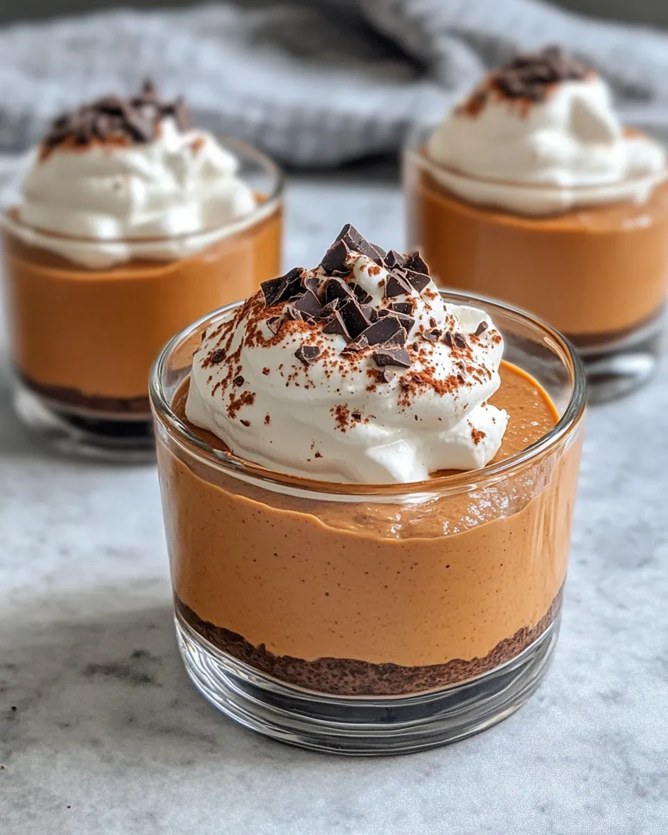 Easy Chocolate Pumpkin Mousse Cups recipe photo