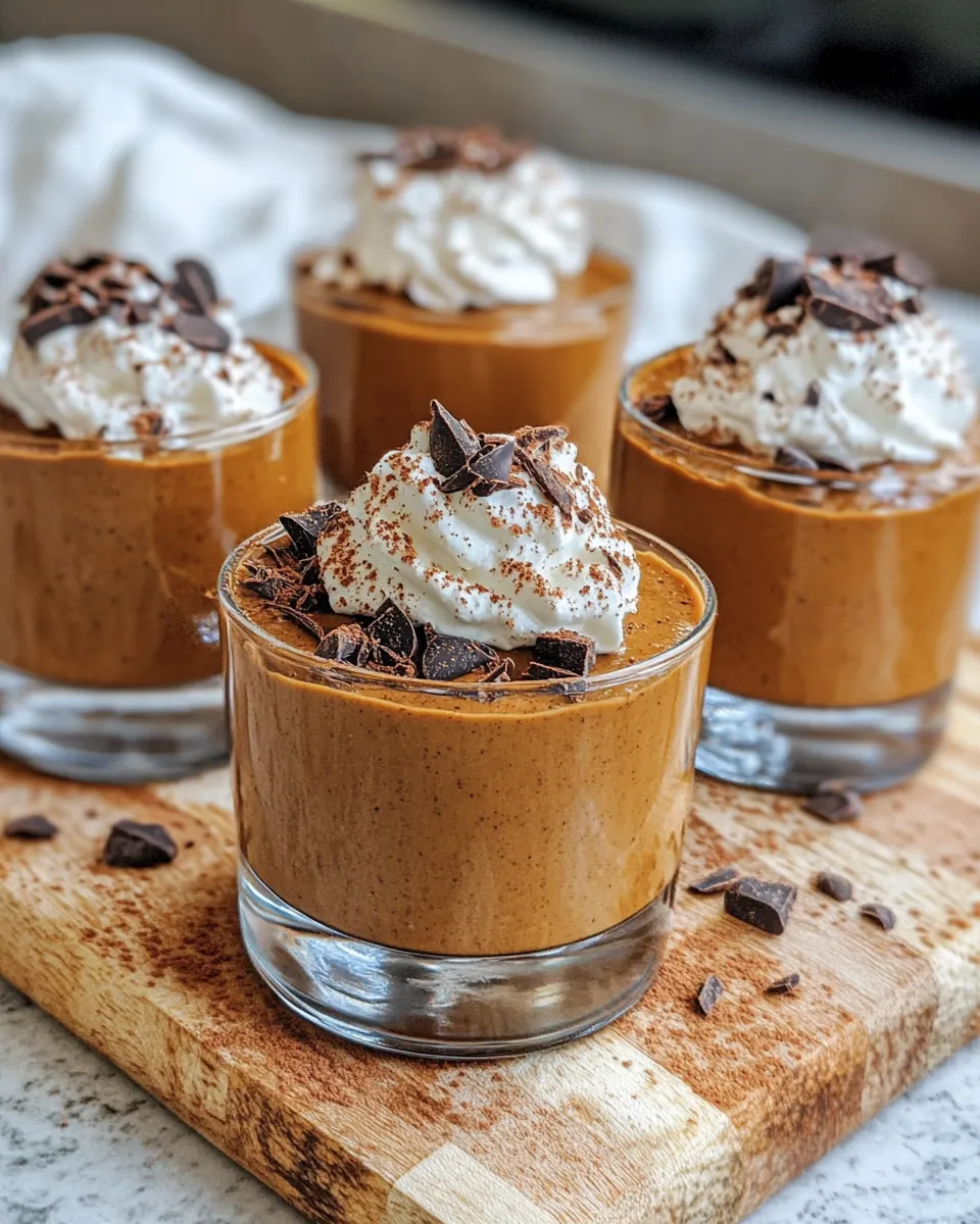 Delicious Chocolate Pumpkin Mousse Cups dish photo