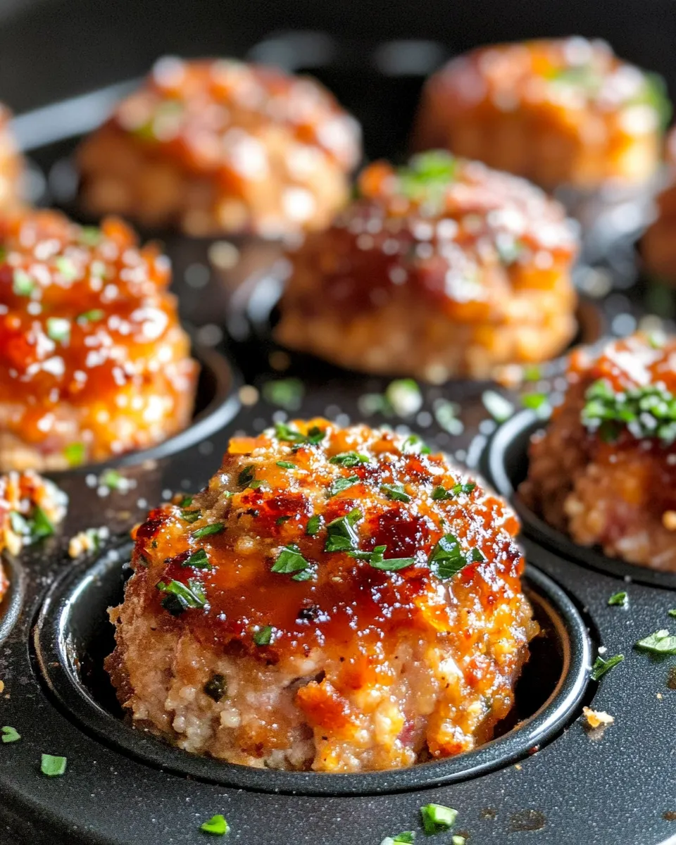 Easy Cider-Glazed Turkey Meatloaf Minis recipe photo