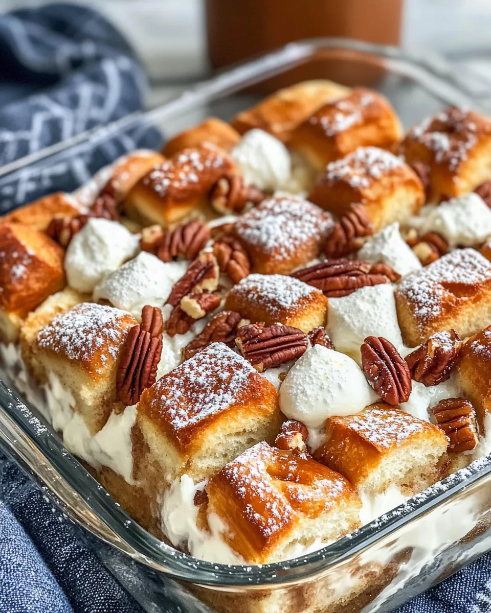 Homemade Cinnamon Roll Bread Pudding (Holiday Brunch) photo
