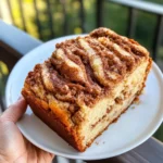 Homemade Cinnamon Swirl Coffee Cake Loaf photo