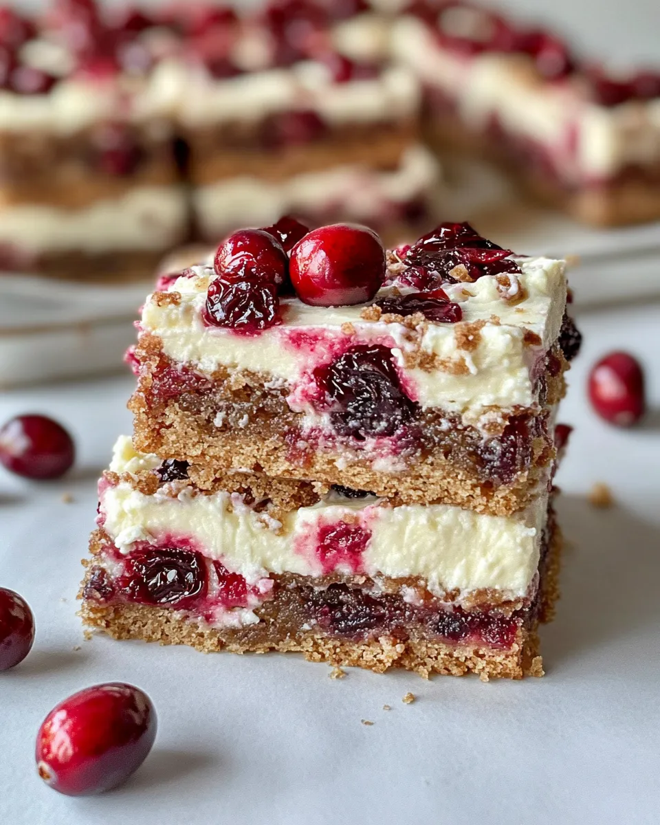 Easy Cranberry Bliss Bars (Copycat-Style) food shot