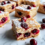 Homemade Cranberry Orange Shortbread Slices photo