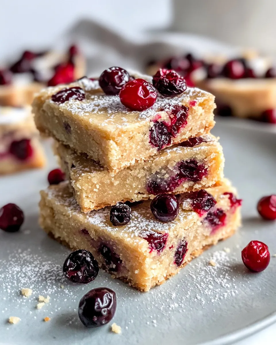 Classic Cranberry Orange Shortbread Slices recipe image