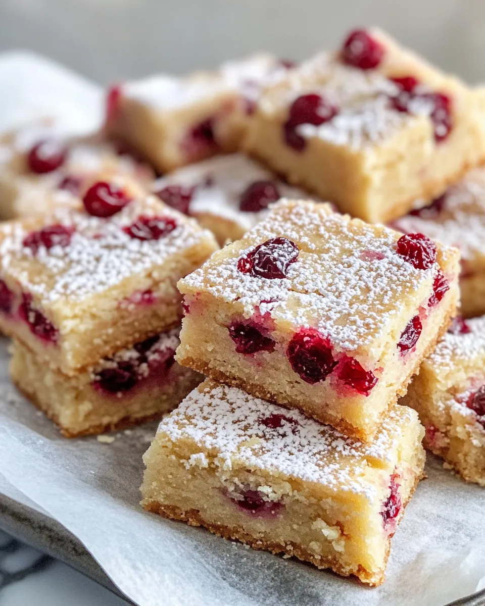 Easy Cranberry Orange Shortbread Slices dish photo