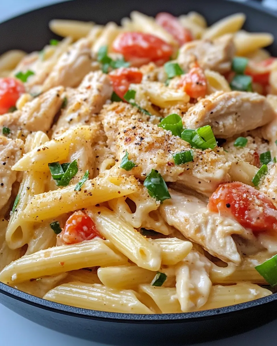 Homemade Creamy Cajun Chicken Penne Skillet photo