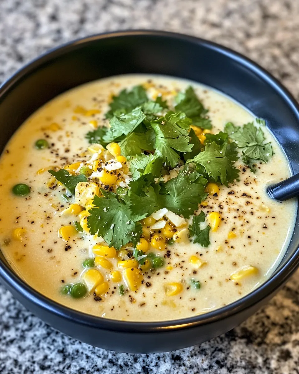 Easy Creamy Corn & Green Chile Chowder recipe photo