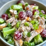 Delicious Creamy Poppyseed Chicken Salad with Grapes recipe photo