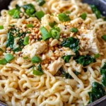 Homemade Creamy Spinach Parmesan Ramen Upgrade recipe photo