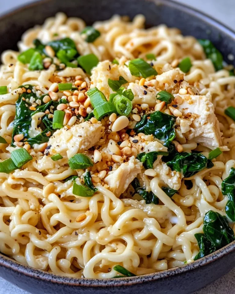 Homemade Creamy Spinach Parmesan Ramen Upgrade recipe photo