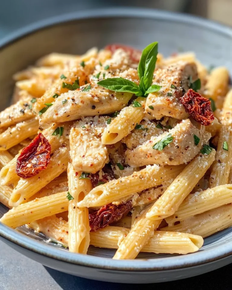 Homemade Creamy Sun-Dried Tomato Chicken Penne photo