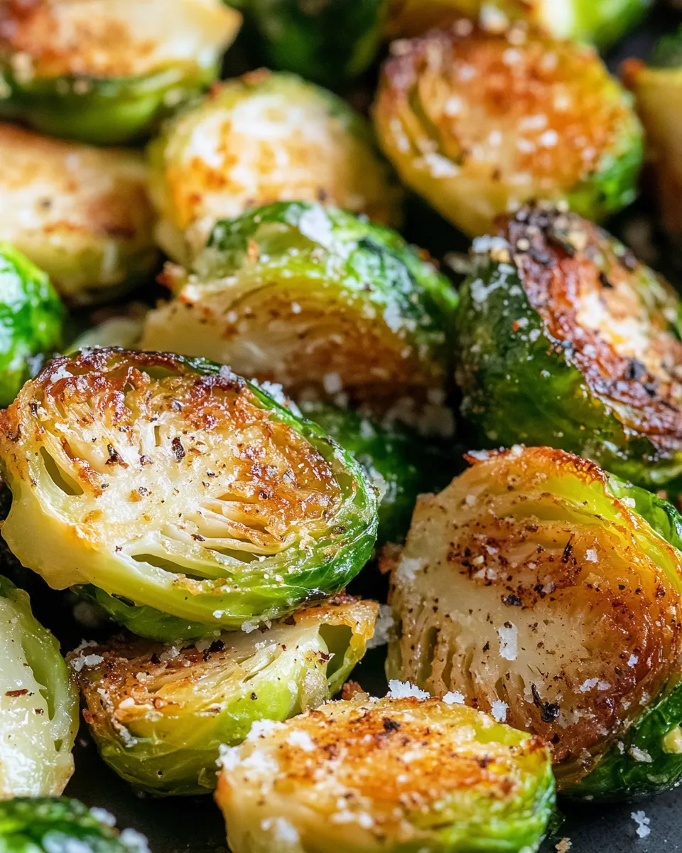 Classic Crispy Parmesan Brussels Sprouts with Lemon dish photo