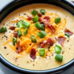 Homemade Crockpot Loaded Baked Potato Soup photo