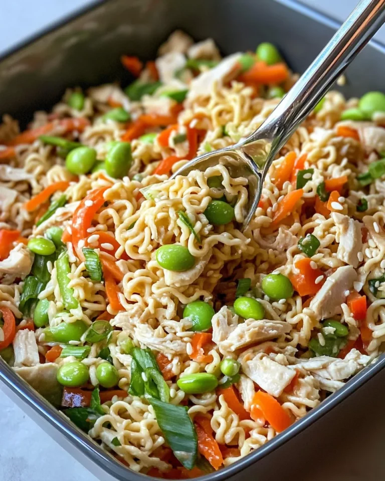 Homemade Crunchy Ramen Noodle Salad (Holiday Potluck) recipe photo