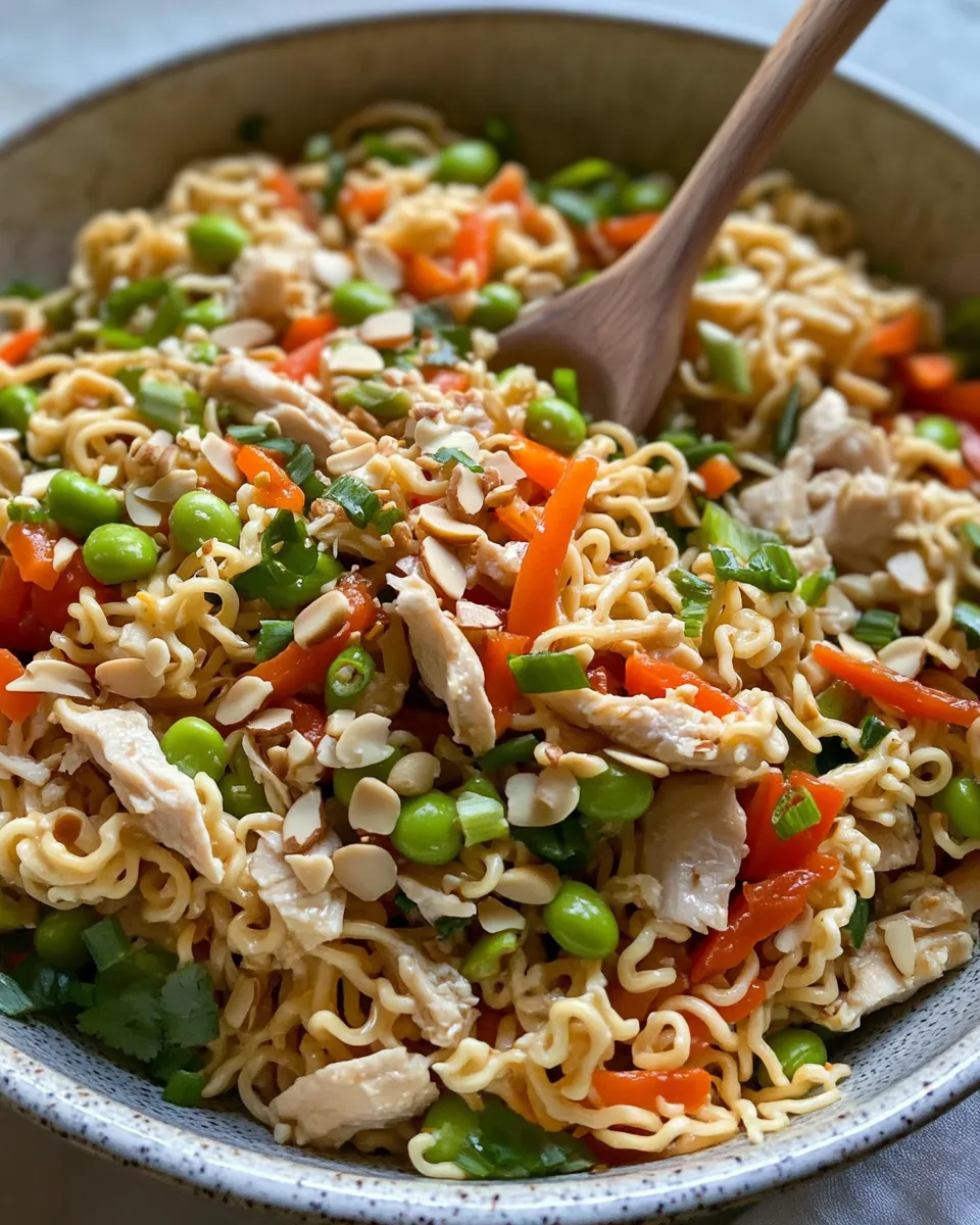Classic Crunchy Ramen Noodle Salad (Holiday Potluck) dish photo