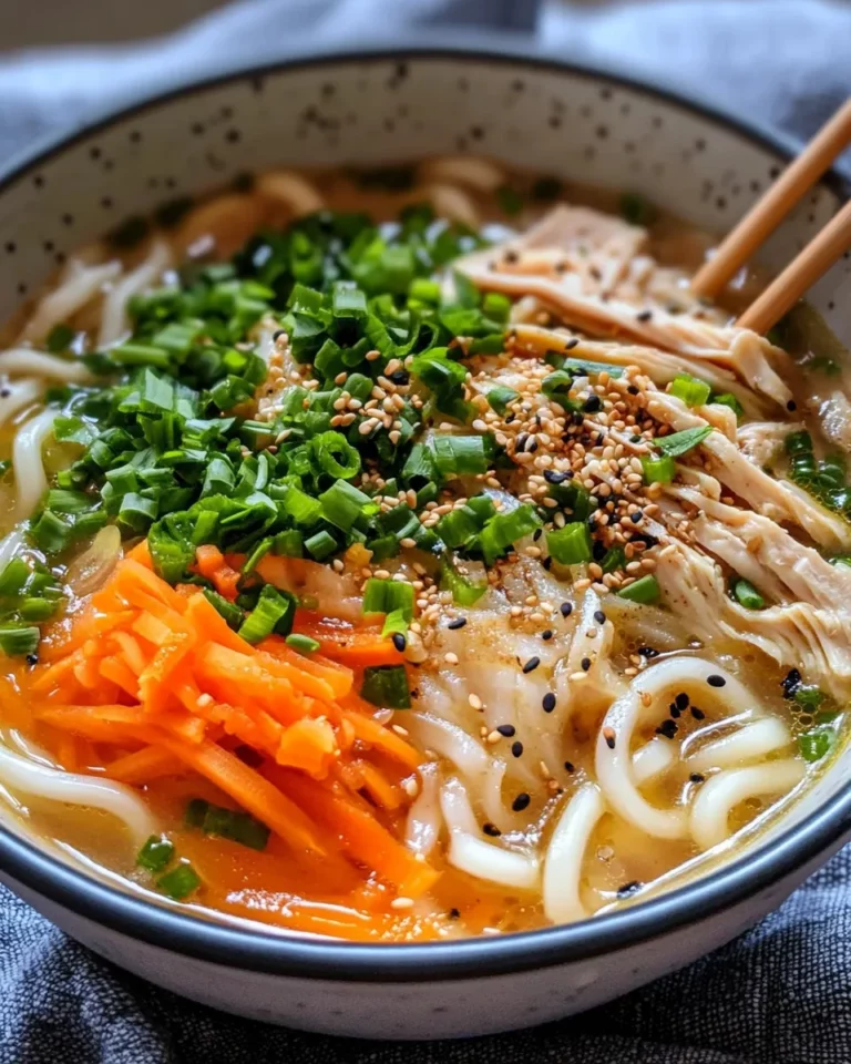 Homemade Ginger Miso Udon Noodle Soup photo