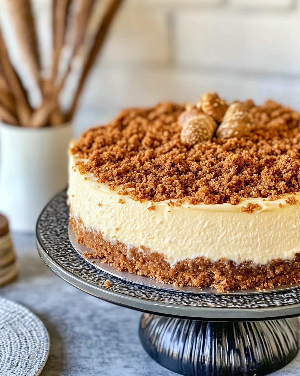 Easy Gingerbread Cheesecake with Gingersnap Crust recipe photo
