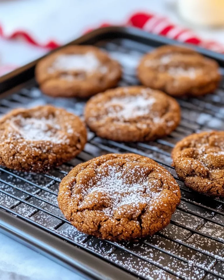 Homemade Gingerbread Crinkle Cookies (Soft & Chewy) photo