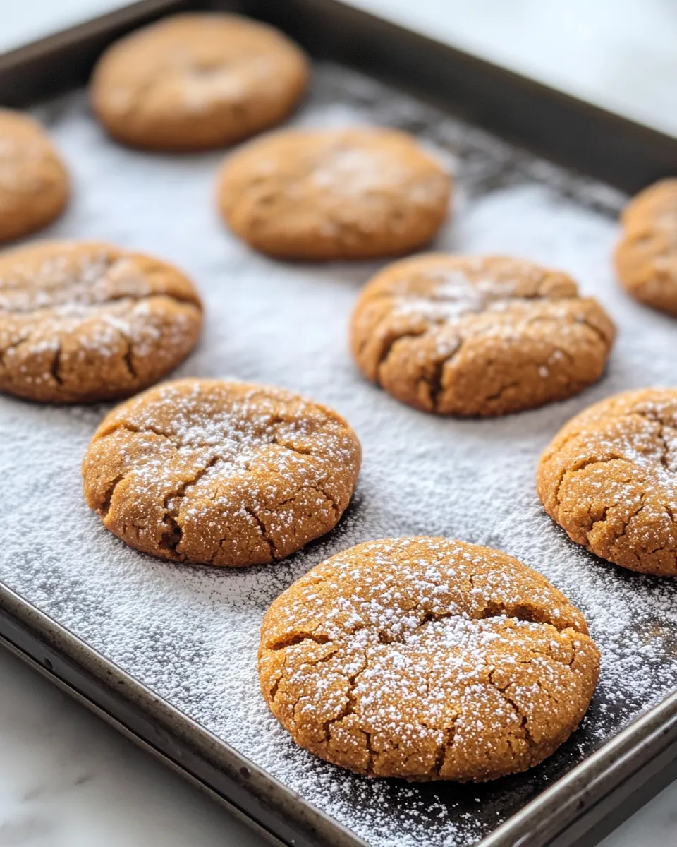 Delicious Gingerbread Crinkle Cookies (Soft & Chewy) dish photo