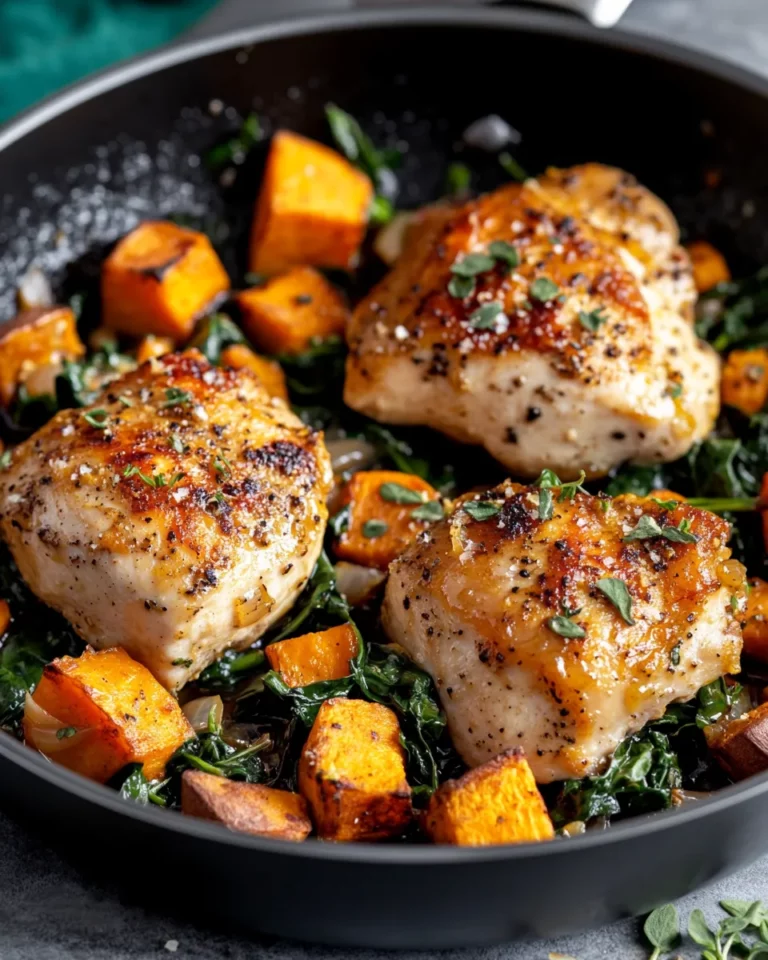 Homemade Harvest Chicken & Sweet Potato Skillet (Maple Dijon) recipe photo