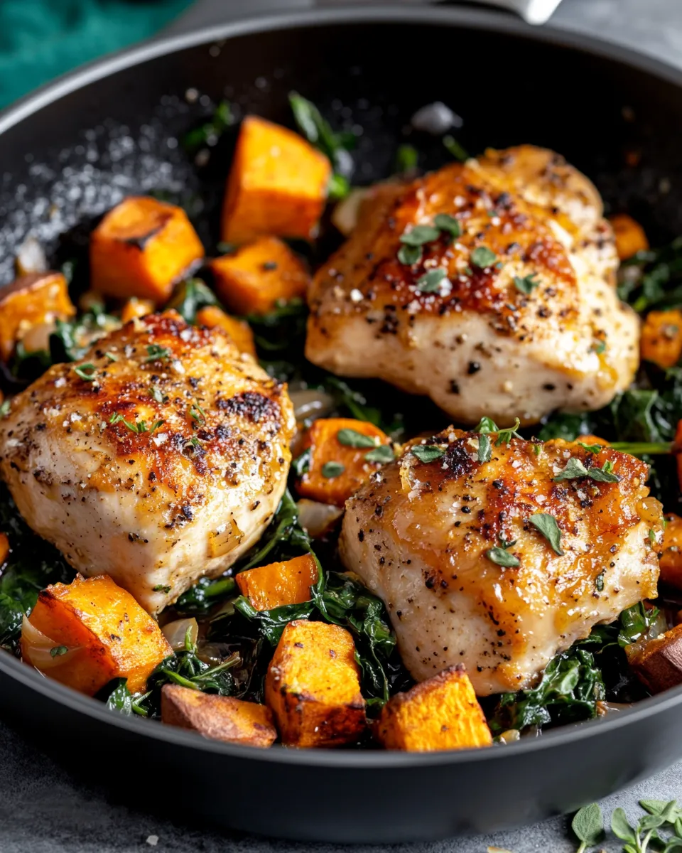 Homemade Harvest Chicken & Sweet Potato Skillet (Maple Dijon) recipe photo
