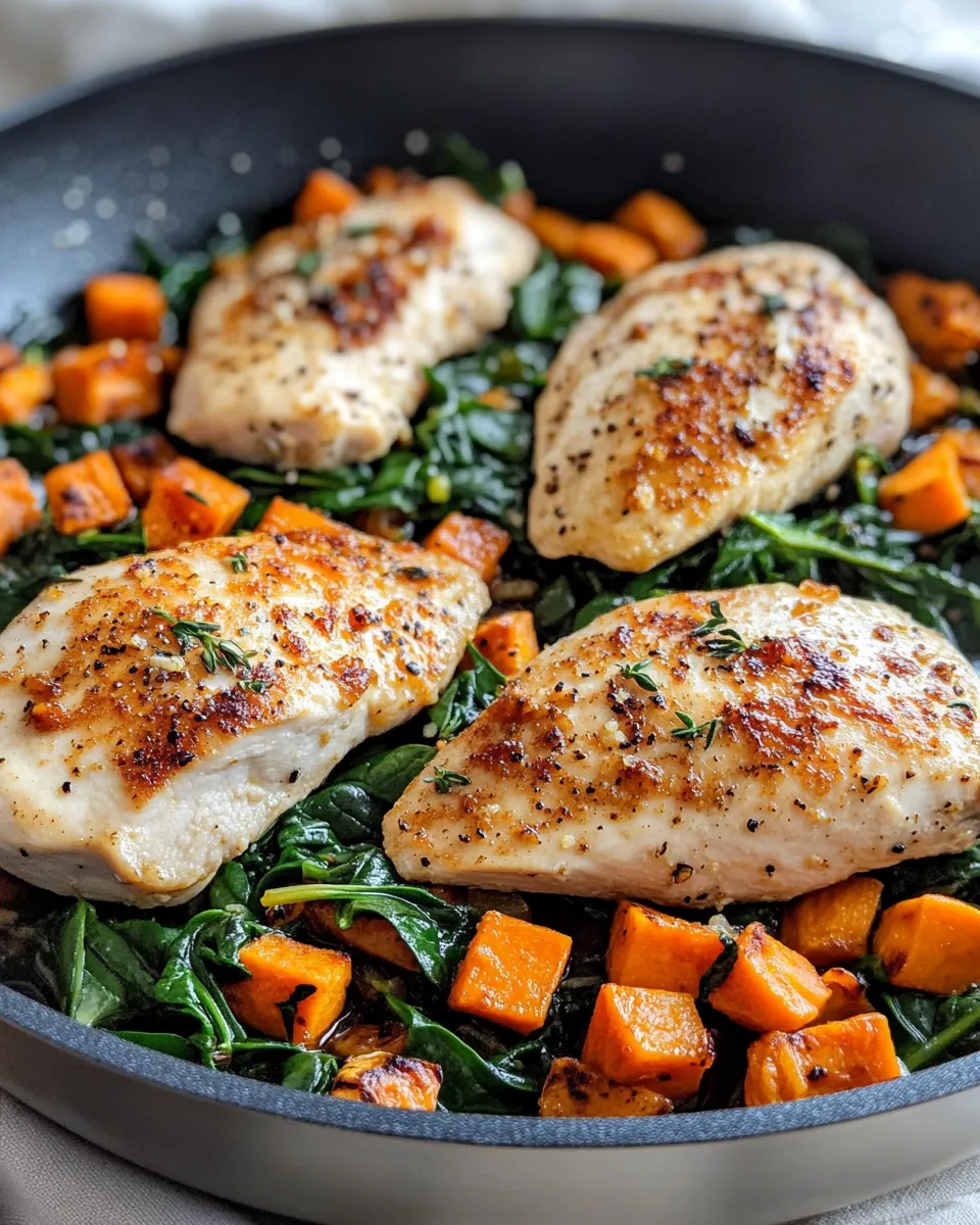 Delicious Harvest Chicken & Sweet Potato Skillet (Maple Dijon) plate image
