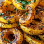 Delicious Honey Roasted Delicata Squash Rings recipe photo